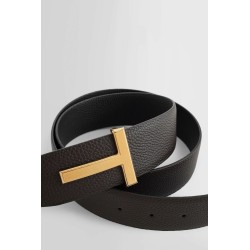 soft grain leather t icon belt