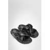 padded leather slides