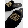 velvet embroidered slippers