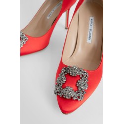 hangisi 90 satin jewel buckle pumps