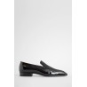 gabriel patent leather and silk satin loafers