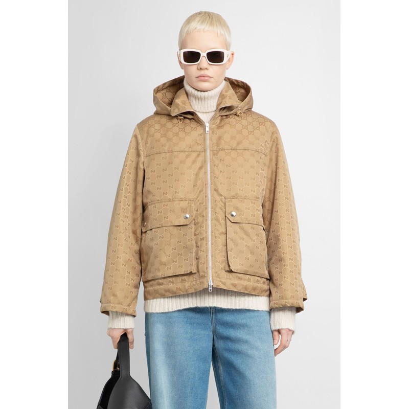 gg nylon padded canvas jacket