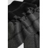 small wool scarf with jacquard logo