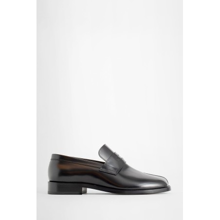 polished leather tabi loafer