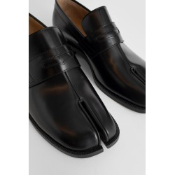 polished leather tabi loafer