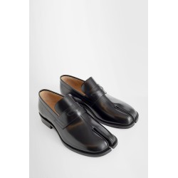 polished leather tabi loafer