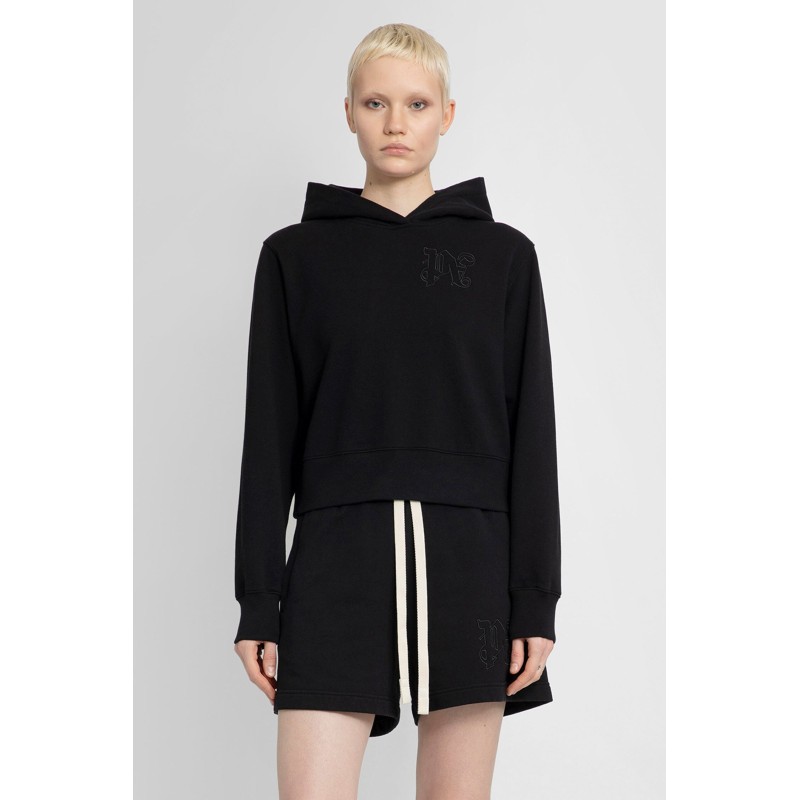 cropped monogram hoodie