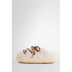 faux fur beades padded snow mules