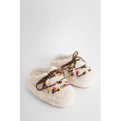 faux fur beades padded snow mules