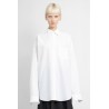 oversized logo pocket shirt in cotton poplin