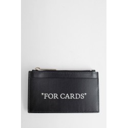 black quote zipped card case