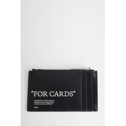 black quote zipped card case