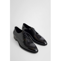 adrien derbies in glazed leather