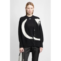 ow maxi logo cardigan