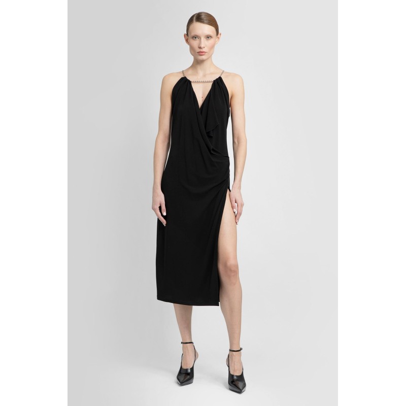 chain halterneck dress