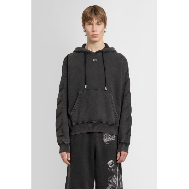 saint matthew print oversized hoodie