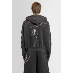 saint matthew print oversized hoodie