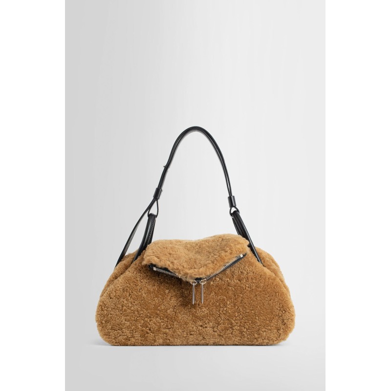 gemini shearling shoulder bag