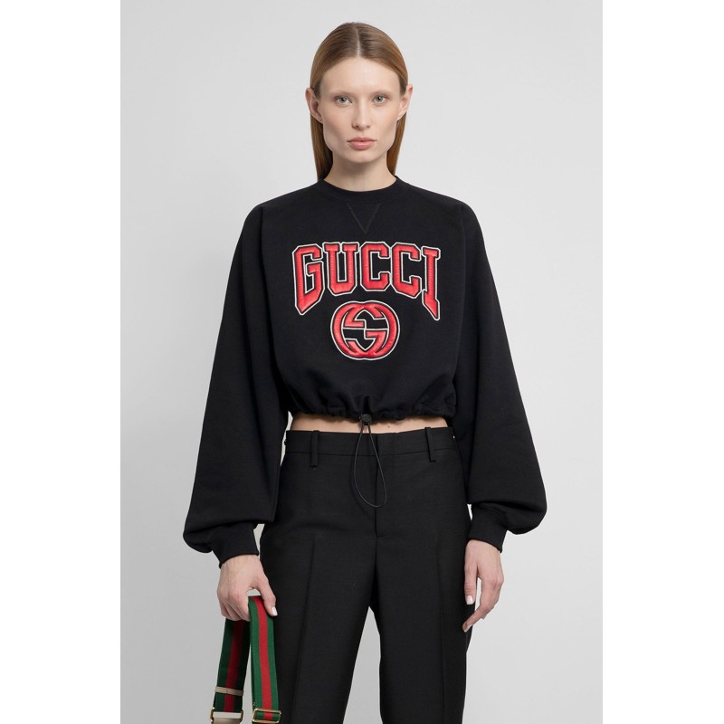 cropped interlocking g sweat-shirt