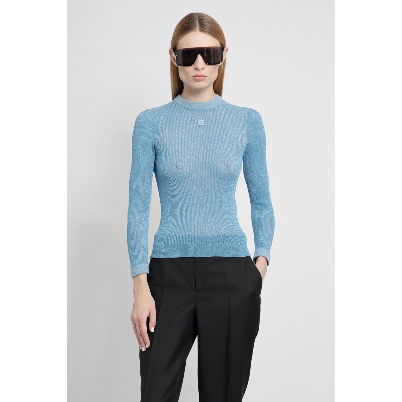 extra fine lamé knit top