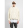 fake shearling zipup hoodie