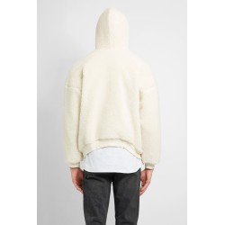 fake shearling zipup hoodie