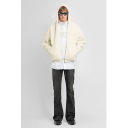 fake shearling zipup hoodie