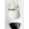 two-tonepatent leather slingback