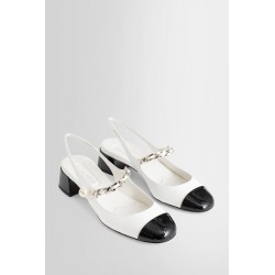 two-tonepatent leather slingback