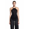 lido skorpio tank top in viscose silk rib jersey