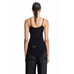 lido skorpio tank top in viscose silk rib jersey