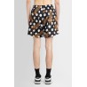 leopard and polka dots silk shorts