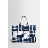 arco tote in intrecciato tie dye denim