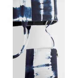 arco tote in intrecciato tie dye denim