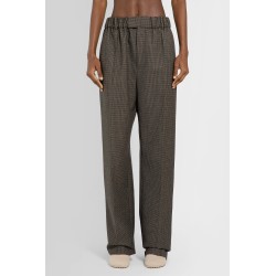 classic wool houndstooth trousers