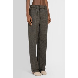 classic wool houndstooth trousers