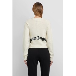 curved logo knitwear