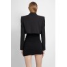 cropped tuxedo blazer