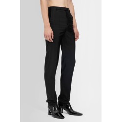 high-waisted pants in faille