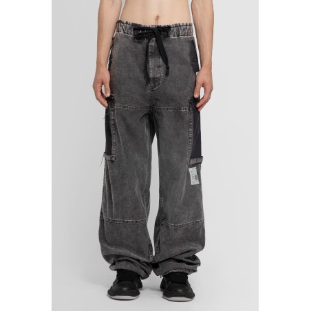 cotton satin cargo trousers