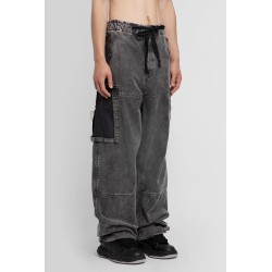 cotton satin cargo trousers