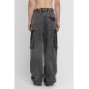 cotton satin cargo trousers