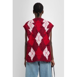 intreccio argyle wool gilet