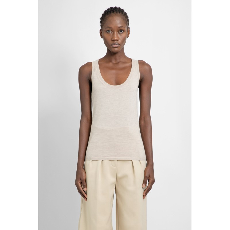 abbono fitted cashmere tank top