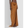 draped asymmetric skirt