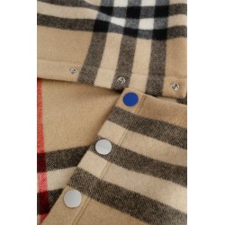 check cashmere snood