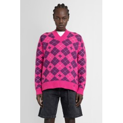 argyle wool jacquard knitwear