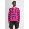 argyle wool jacquard knitwear