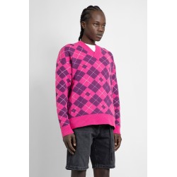 argyle wool jacquard knitwear