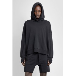 stretch jersey boxy hoodie